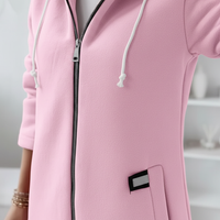 Lange Weste Mit Kapuze -  Emma