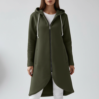 Lange Weste Mit Kapuze -  Emma