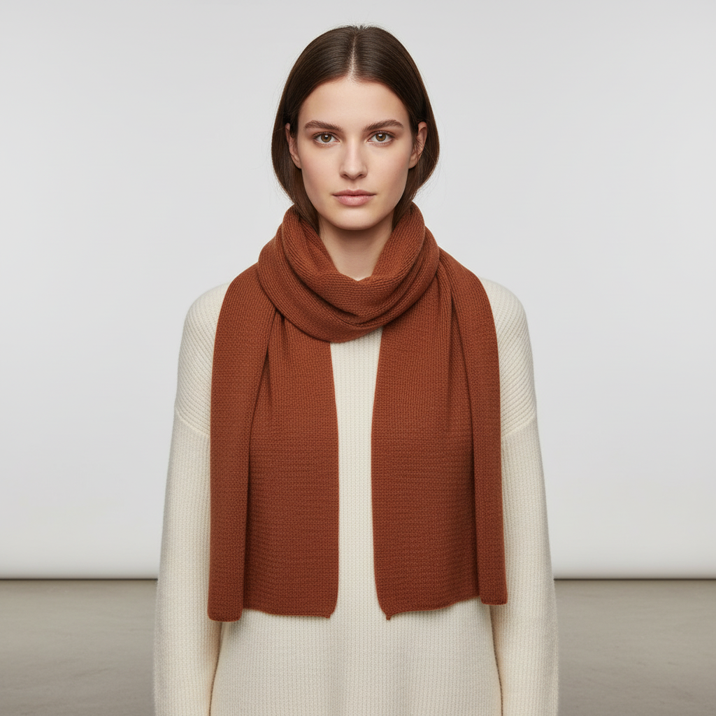 Langer Gestrickter Unisex Schal - CashmiLux