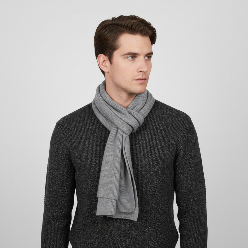 Langer Gestrickter Unisex Schal - CashmiLux