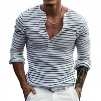 Langes Henley-Shirt - Matteo