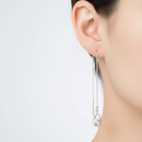 Leichte Silberohrringe - TeardropShine 