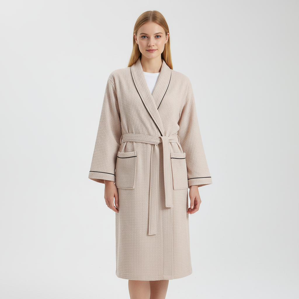 Leichte Waffle-Webart - LoungeChic