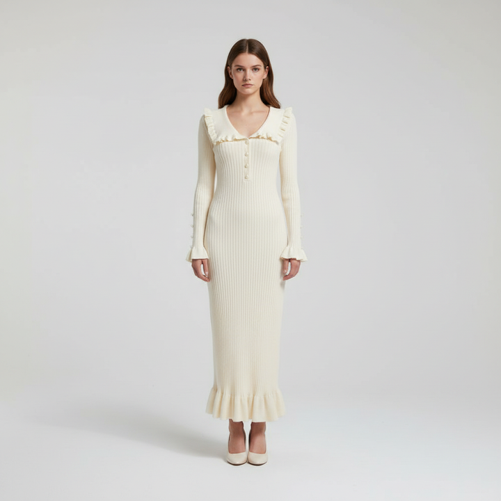 Maxikleid Mit Rüschen -  Ursula