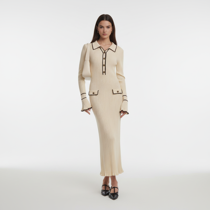 Maxikleid Mit Rüschen -  Ursula