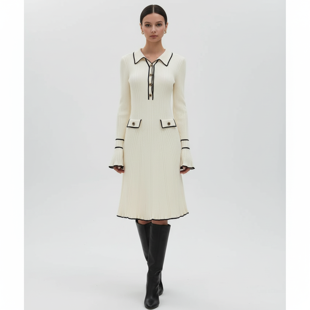 Maxikleid Mit Rüschen -  Ursula