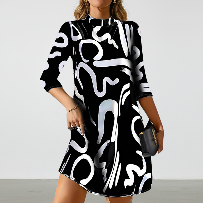 Mini Kleid Mit Langen Ärmeln -  Nina