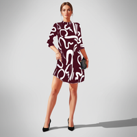 Mini Kleid Mit Langen Ärmeln -  Nina