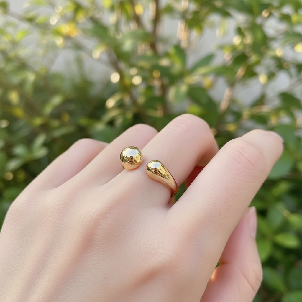 Minimalistischer Designring - DropRing 