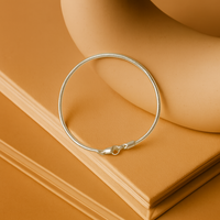 Minimalistisches Schlangenverschluss-Armband