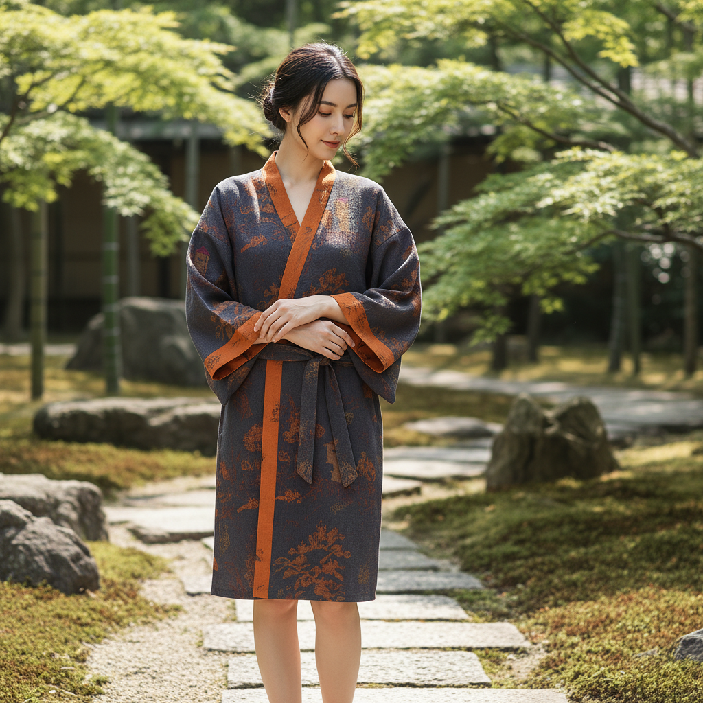 Mittel-Langer Bademantel - Luisa