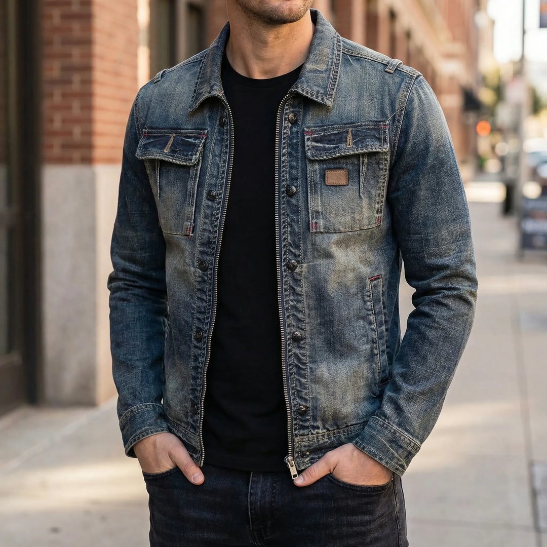 Mittelgewichtige Knopfjacke - Quirin