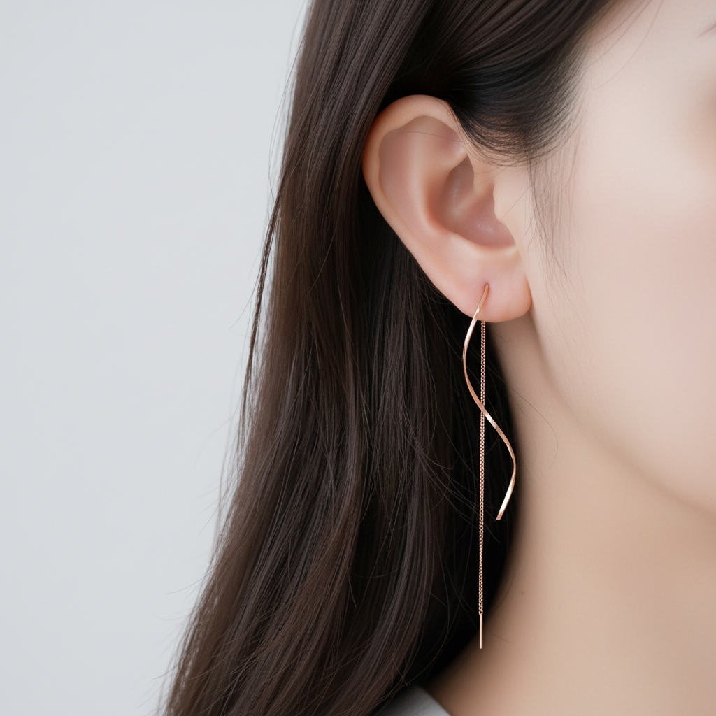 Moderne Ohrstecker - LongWaves 