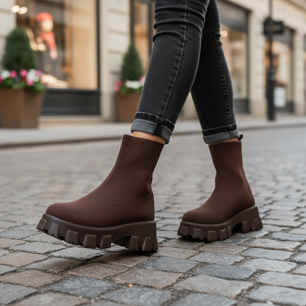 Moderne Plattform-Boots - Victoria