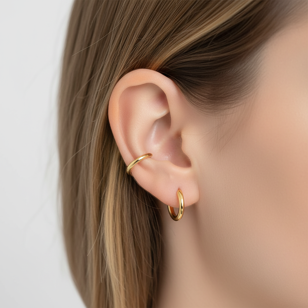 Modische Ohrstecker - ElegantHalf 