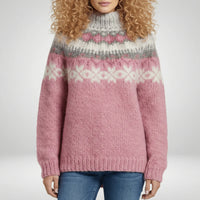 Nordisch Inspirierter Winterstrickpullover - Paula