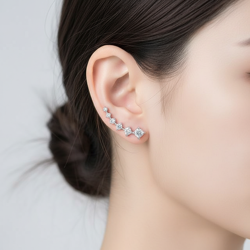 Ohrringe Aus Sterlingsilber - StarSpark 