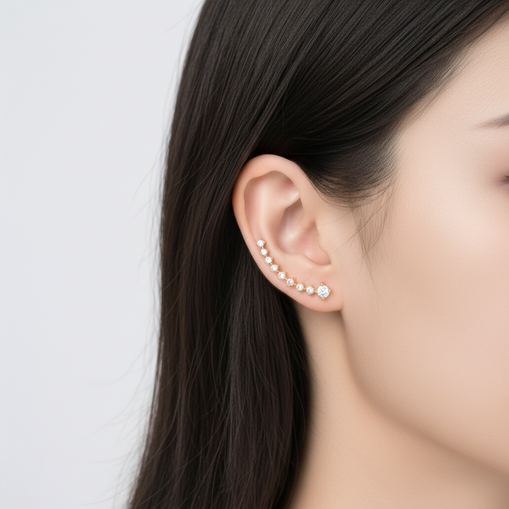 Ohrringe Aus Sterlingsilber - StarSpark 