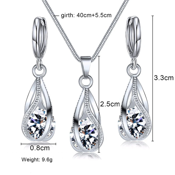 Ohrringe Und Halskette - SparkleJewelry 