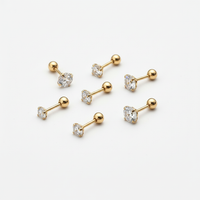 Ohrstecker Aus Titanstahl - ZirconiaPearl 