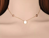 Ohrstecker Und Halskette Set - BlossomMix 