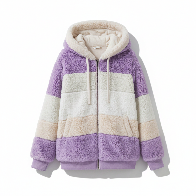 Oversized Fleece-Weste -  Julia