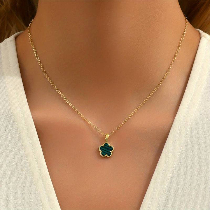 Silberkette Mit Blumenanhänger - FlowerGlow 