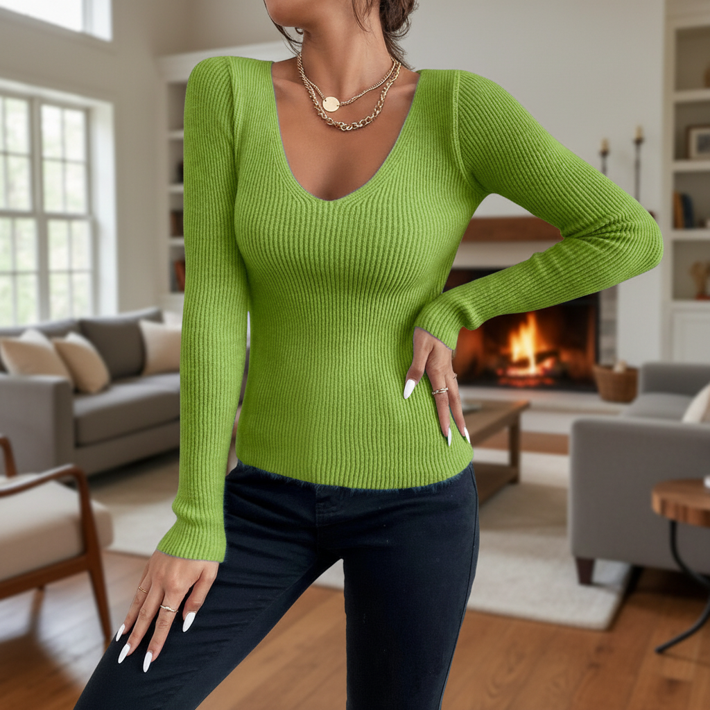 Slim Fit Strickpullover - Veronika
