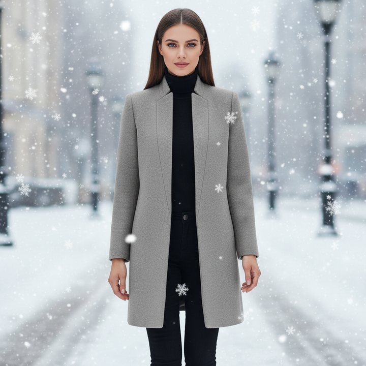 Stehkragen Mantel -  Valentina