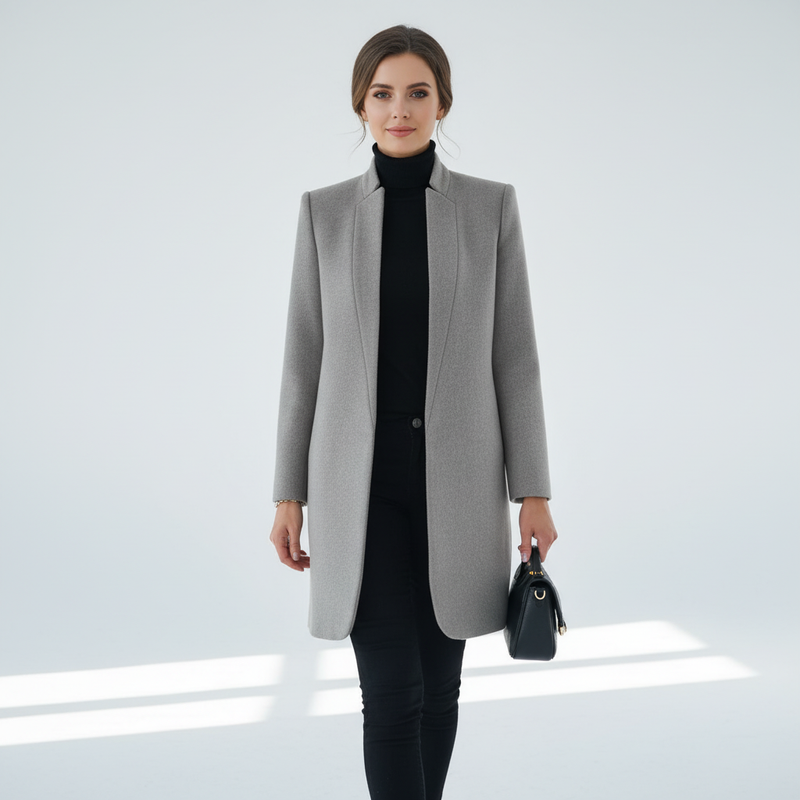 Stehkragen Mantel -  Valentina