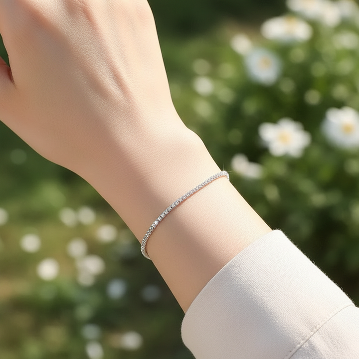 Sterlingsilber Armband - GlimmerStrand 