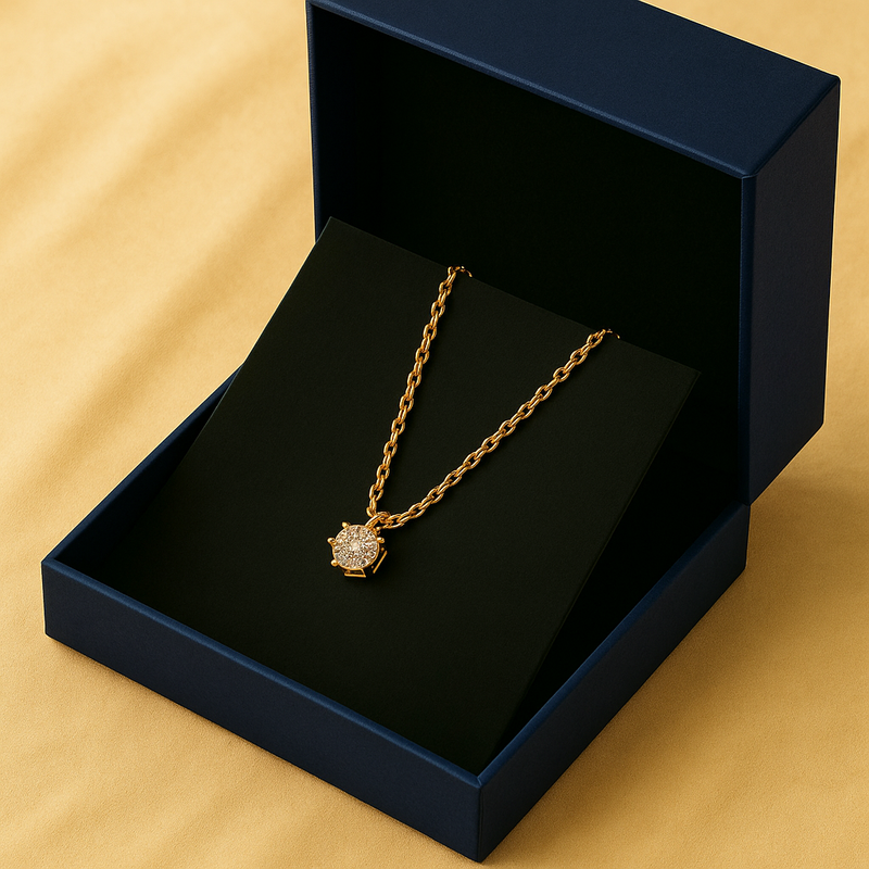 Strahlendes Zirkonia-Kettenanhänger