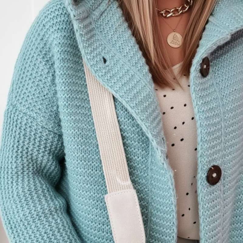 Strickweste Mit Kapuze - Isabella