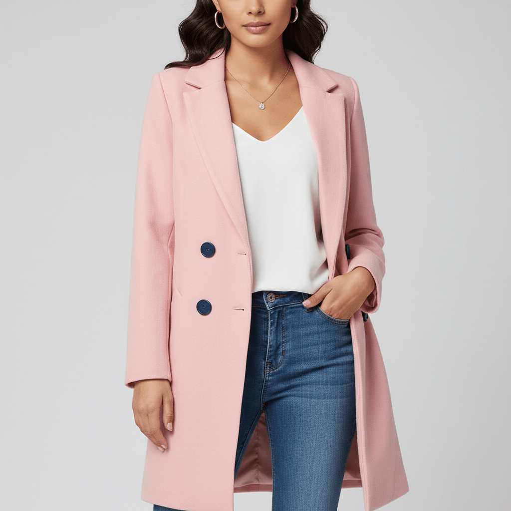 Taillierter Langer Mantel - Leni