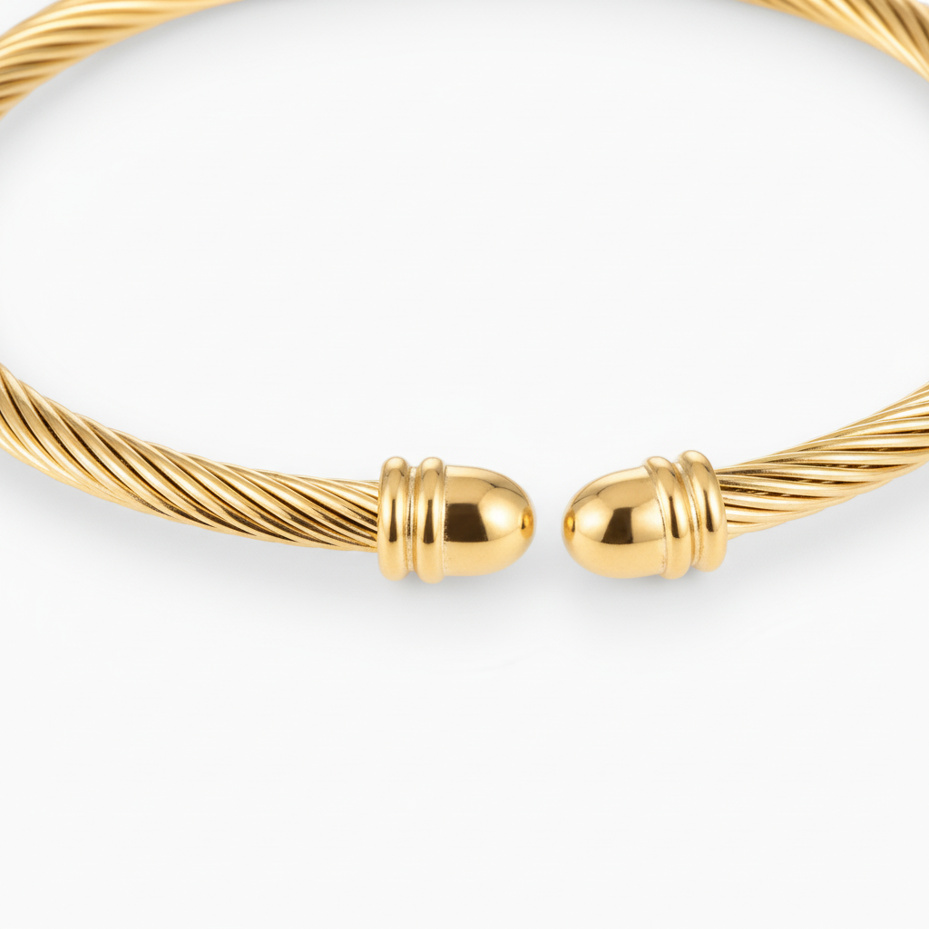 Vergoldetes Edelstahlarmband - VintageLink 