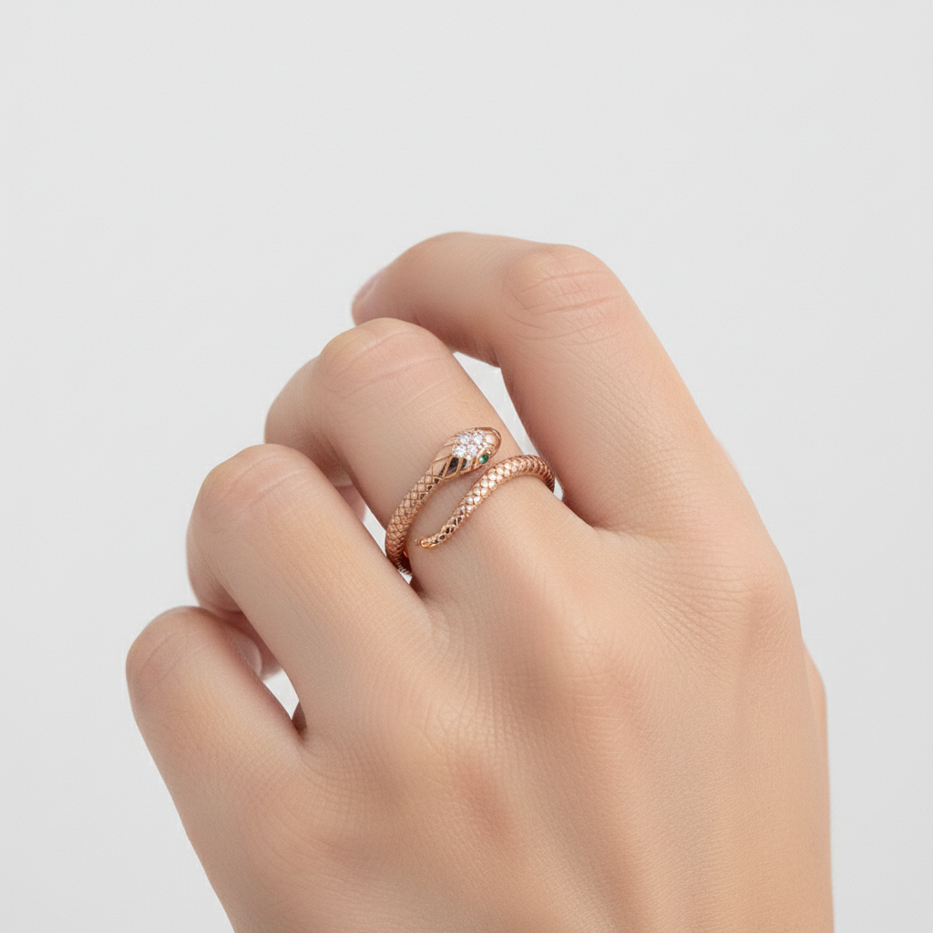 Verstellbarer Schmuckring - SnakeRing 