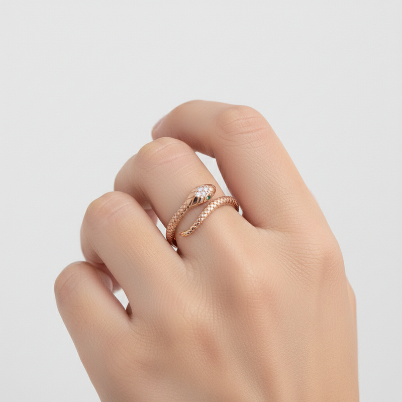 Verstellbarer Schmuckring - SnakeRing 