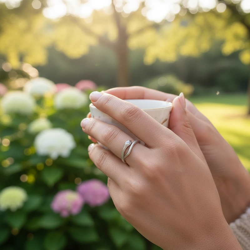 Verstellbarer Schmuckring - SnakeRing 
