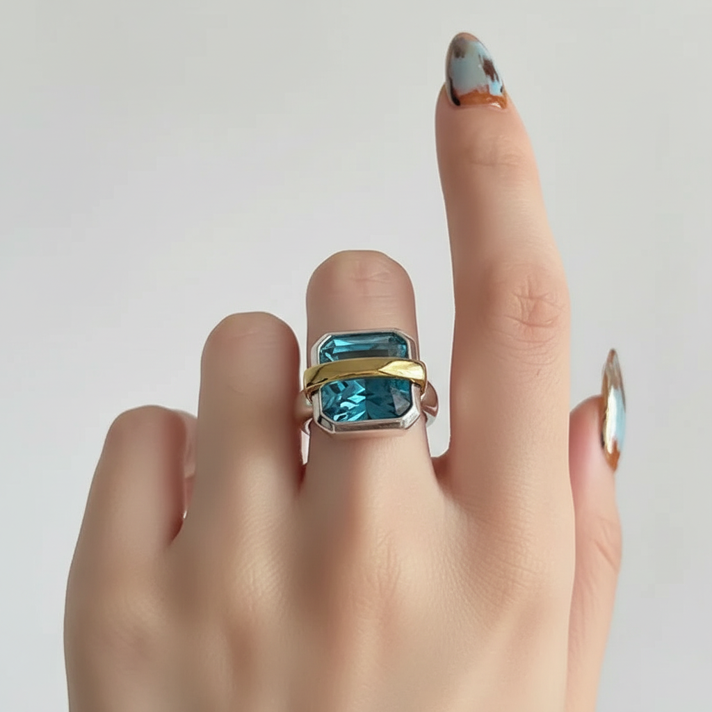 Verstellbarer Silberring - ClarityRing 