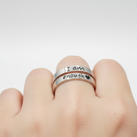 Verstellbarer Silberring - EmpowermentRing 