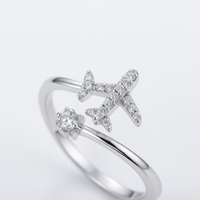 Verstellbarer Silberring - HorizonRing 