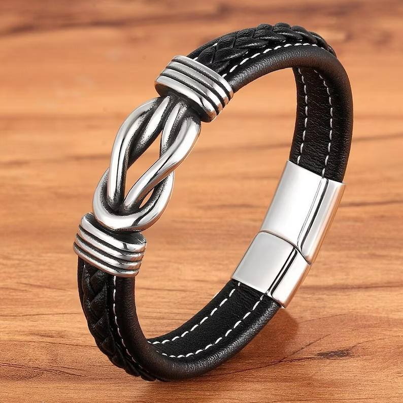 Verstellbares Lederarmband - KnotFashion 