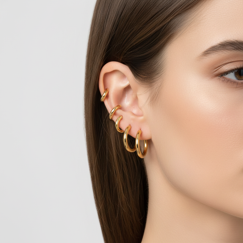 Vielseitige Creolen - Hooplight 