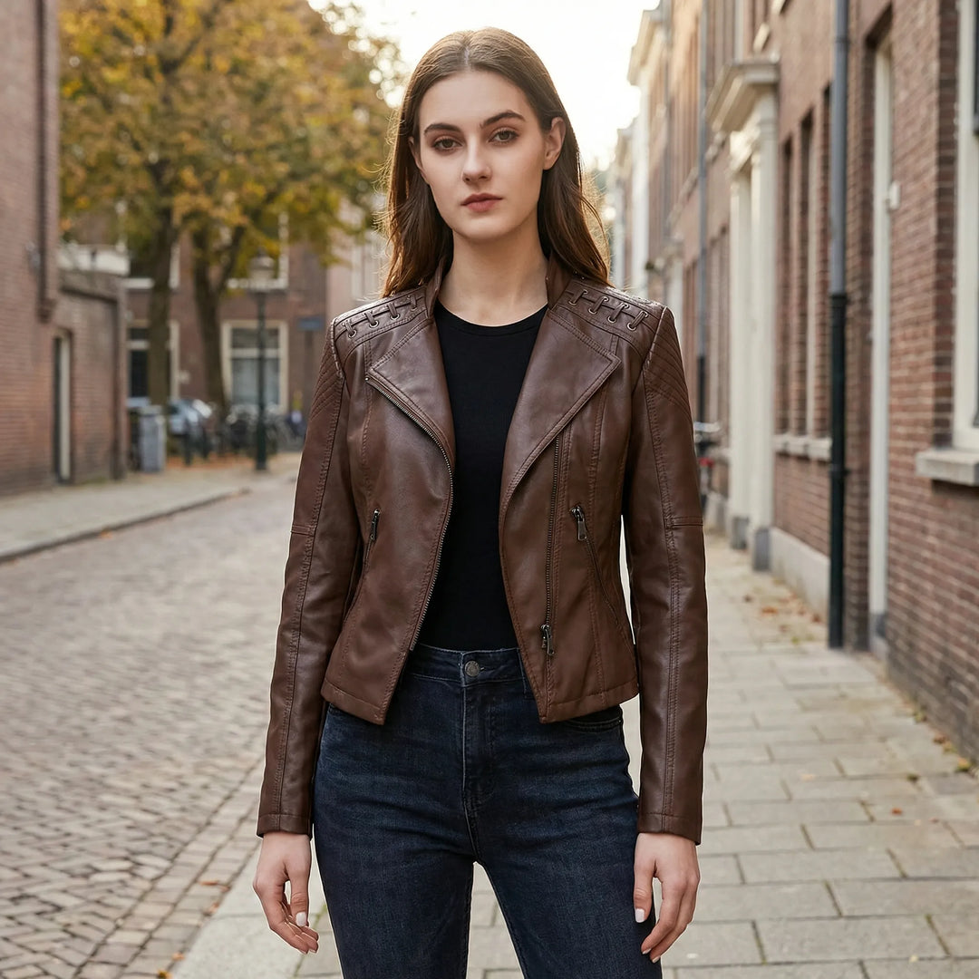 Vintage-Inspirierte Bikerjacke - Lily