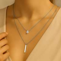 Vintage Tropfen-Zauber Halsketten-Set