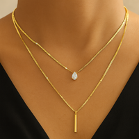 Vintage Tropfen-Zauber Halsketten-Set