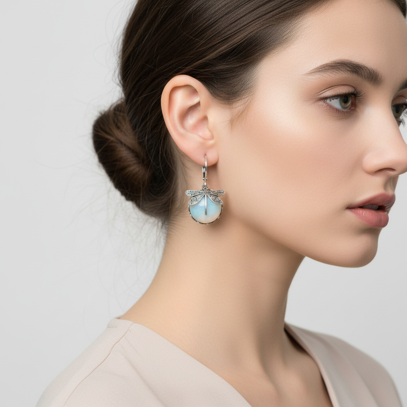 Vintage Tropfenohrringe - DragonflyEarrings 