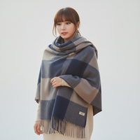 Weicher Kaschmirschal Mit Rautenmuster - AutumnCloak