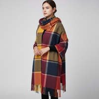 Weicher Kaschmirschal Mit Rautenmuster - AutumnCloak