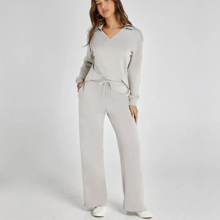 Weites Loungewear-Set Mit Weitem Bein - Joleen